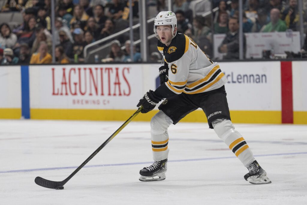 Boston Bruins Mason Lohrei