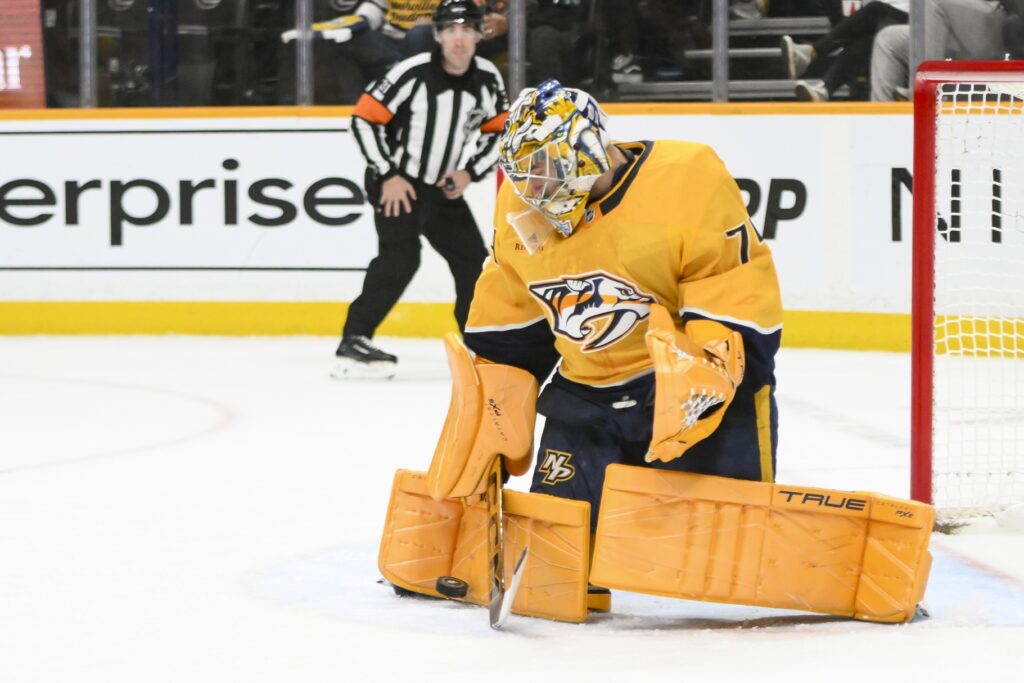 Nashville Predators goaltender Juuse Saros