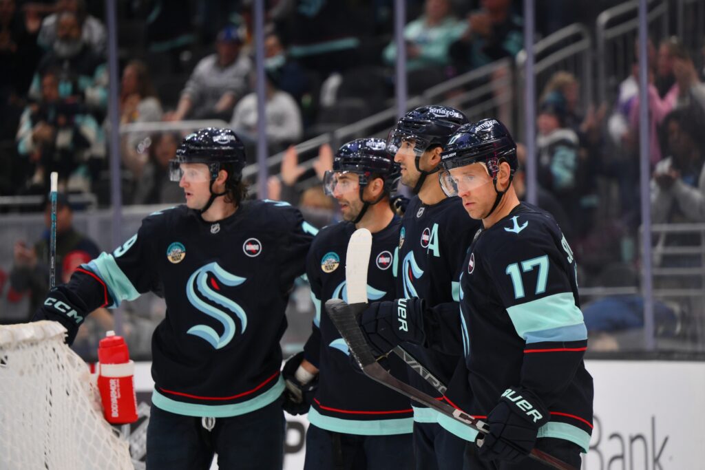 Seattle Kraken celebrate